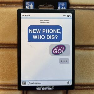 NWT. New phone, who dis card game.